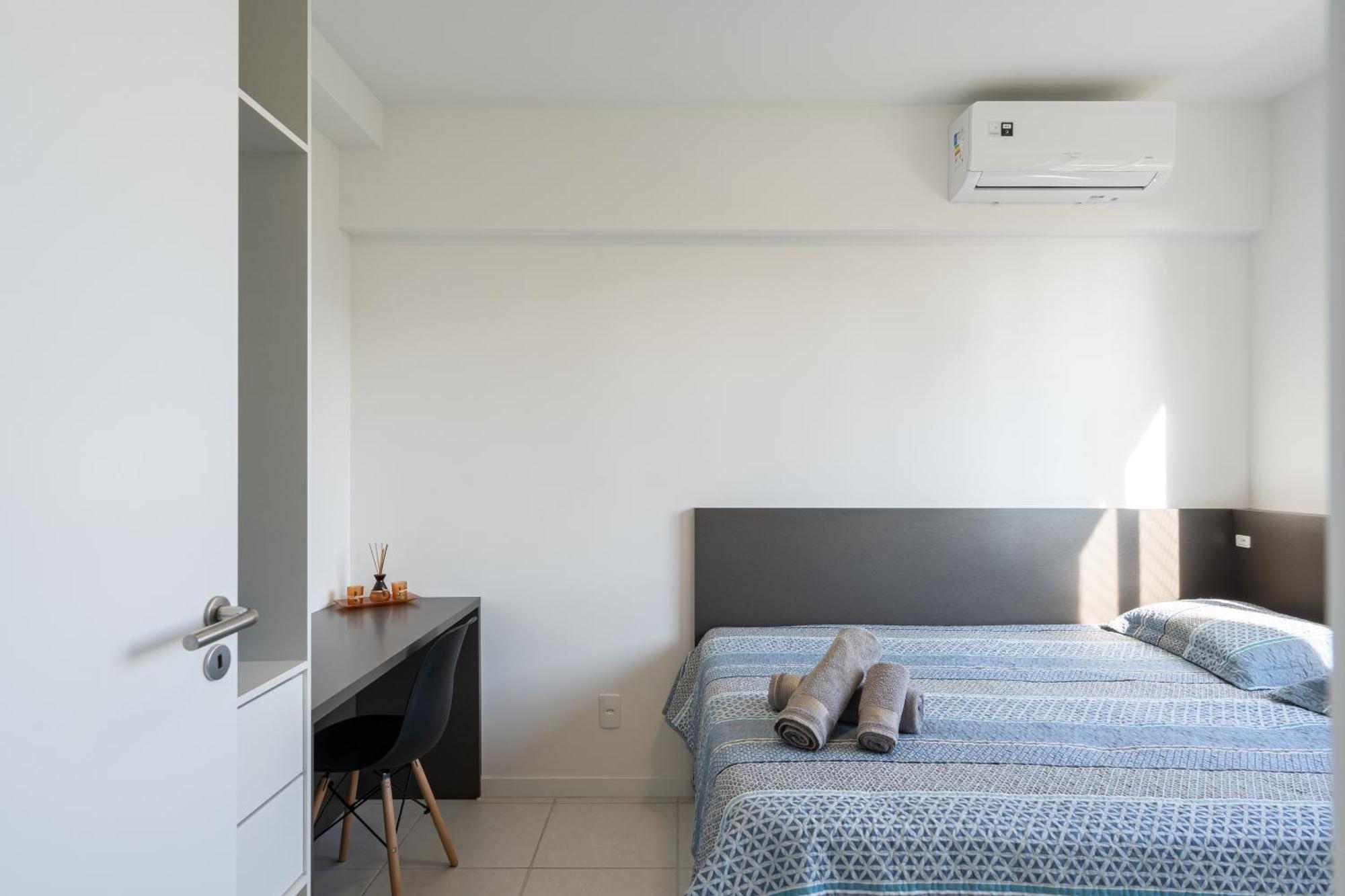 Apartamentos Completos A 15Min Beto Carreiro Com Wi-Fi Churrasqueira Em Condominio Com Piscina Portaria 24H Ideal Para Familia Piçarras Δωμάτιο φωτογραφία